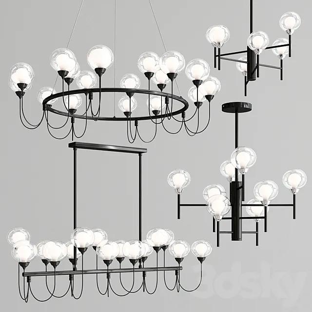 DeMarkt Chandelier Bremen collection light 3DModel DeMarkt Chandelier Bremen collection light 3DModel