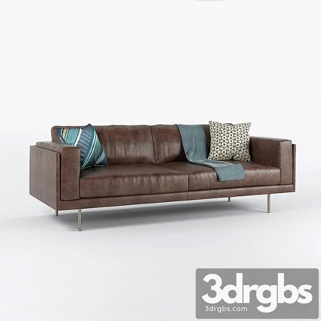 Dempseyleather sofa 84 2 3D Model Download Dempseyleather sofa 84 2 3D Model Download