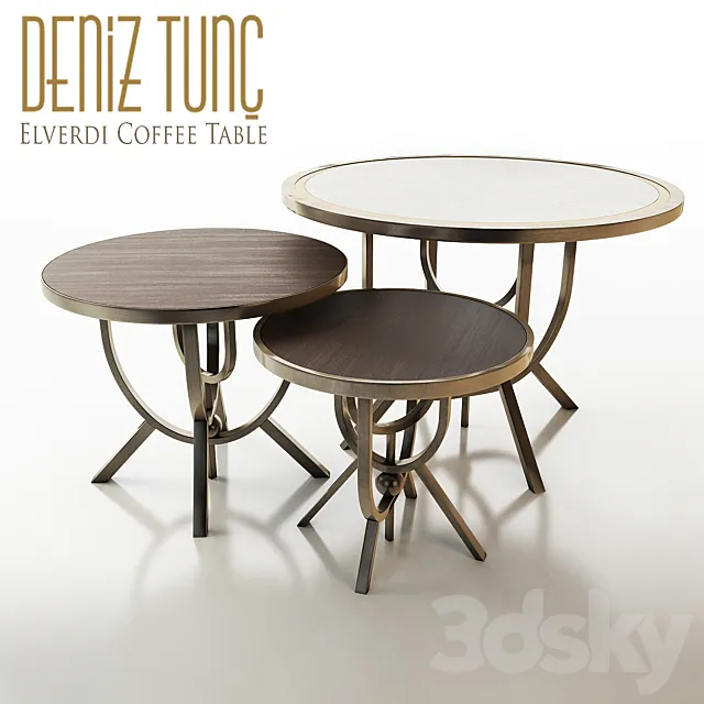 Deniz Tunc Elverdi Coffee Table 3D Model