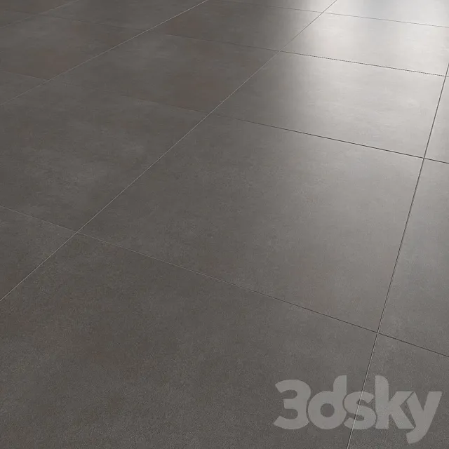 Denver Dark Gray Floor Tile 3DModel