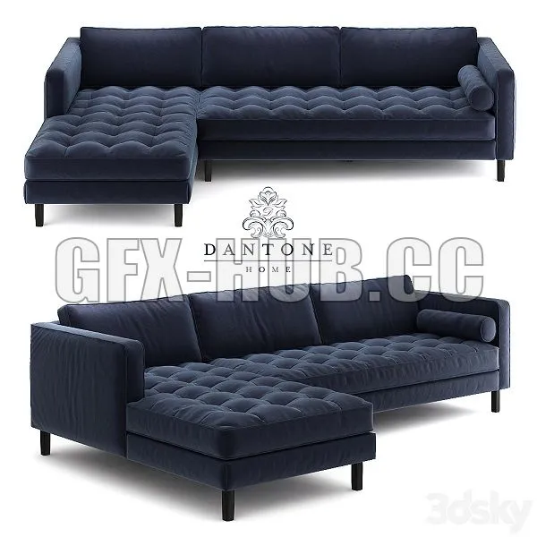 Denver Denver With An Ottoman From 3D Model Denver Denver With An Ottoman From 3D Model