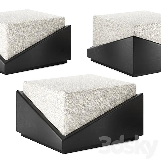 Depaysement Ottoman by Vonnegut Kraft 3DModel Depaysement Ottoman by Vonnegut Kraft 3DModel