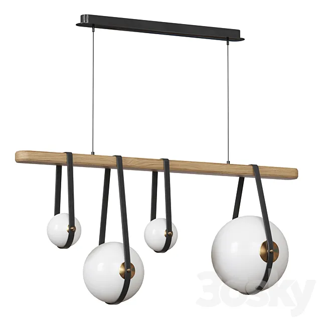 Derby Linear 4-Light LED Pendant 3DModel