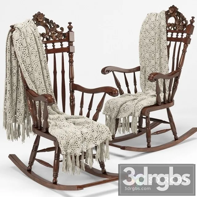 Derrys Rocking Chair 3D Model Download Derrys Rocking Chair 3D Model Download