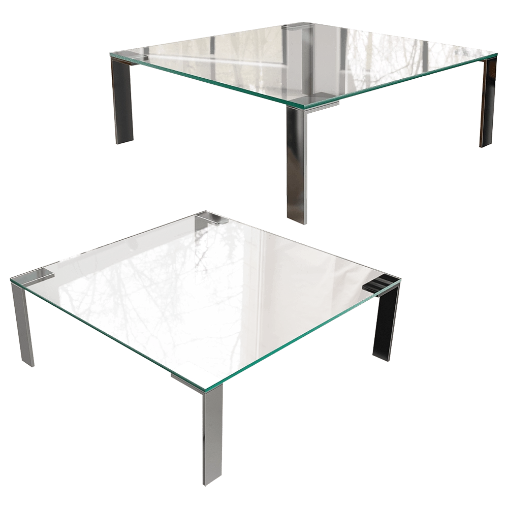 Desalto – Glass table Liko 3D Model Desalto – Glass table Liko 3D Model