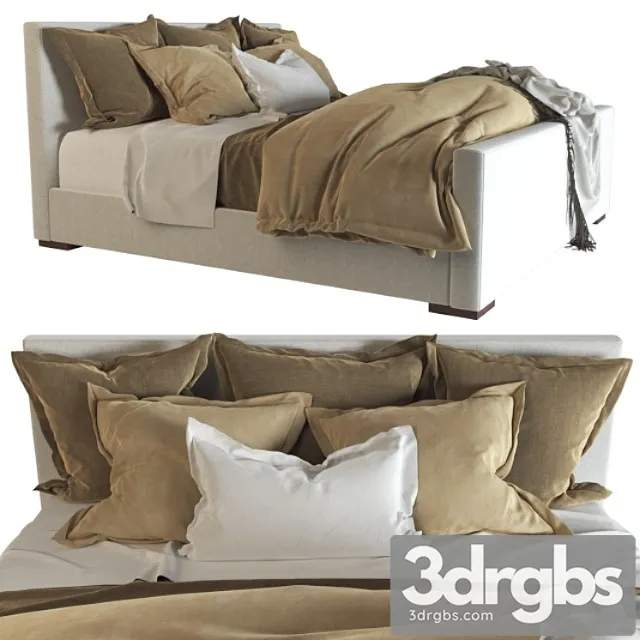 Desert modern bed ralph lauren (vray next) 2 3D Model Download