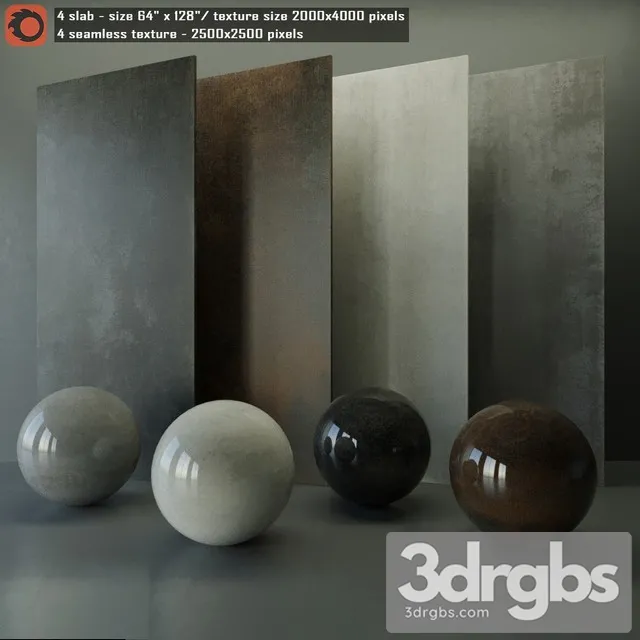 Design Effect Slab Seamless Texture Set 35 3D Model Download