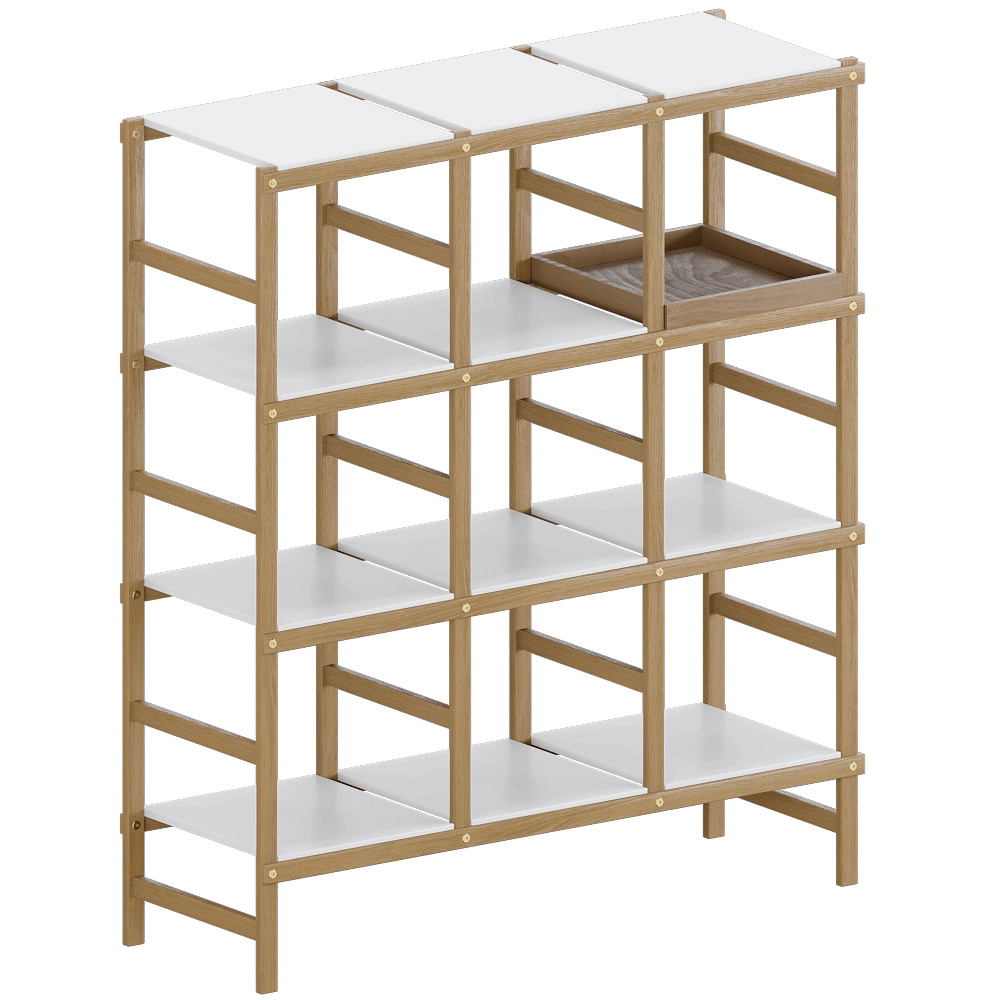 Design House Stockholm – Bookshelf Frame High 3D Model Design House Stockholm – Bookshelf Frame High 3D Model