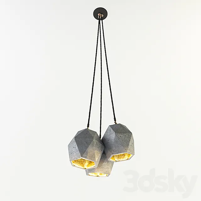 Design lamp “Sand” 3D Model Design lamp “Sand” 3D Model