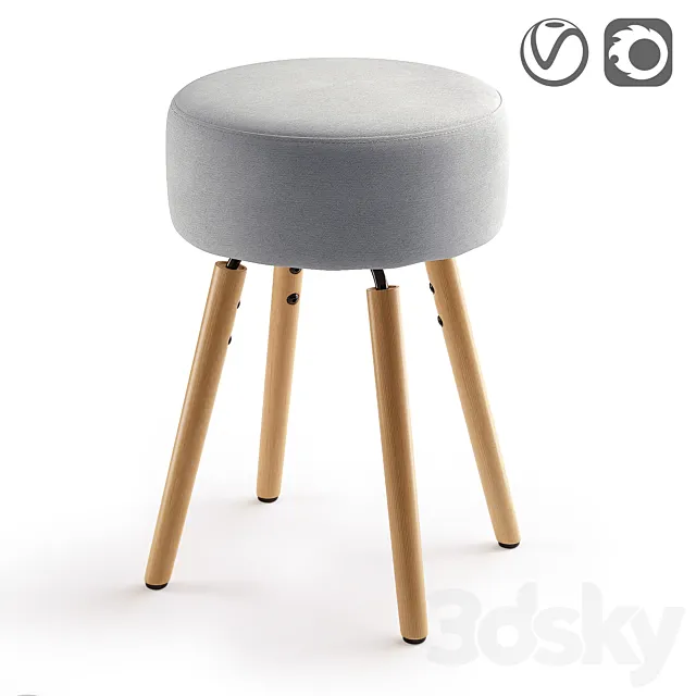 Design stool. Asting 3DModel