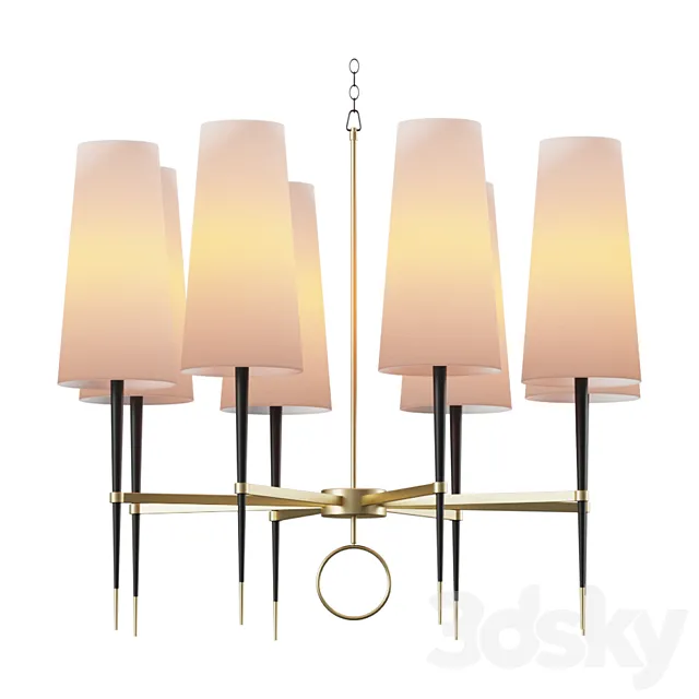Designer chandeliers and lighting fixtures Simple Eight 3D Model