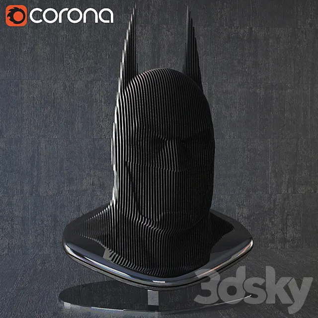 Designer decor Batman 3D Model Designer decor Batman 3D Model