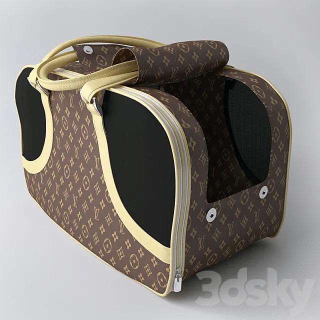 Designer Dog Bags LOUIS VUITTON _ bag for animals 3DModel Designer Dog Bags LOUIS VUITTON _ bag for animals 3DModel