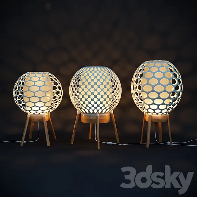 Designer lamps 3D Model Designer lamps 3D Model
