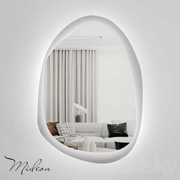 “Designer mirror with backlight Mideon Transparent “”Darkside”” LED OM” 3D Model “Designer mirror with backlight Mideon Transparent “”Darkside”” LED OM” 3D Model
