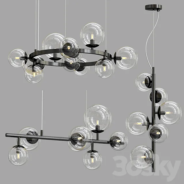 Designer ring chandelier IONA Сhandelier 6 7 11 3D Model Designer ring chandelier IONA Сhandelier 6 7 11 3D Model