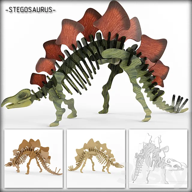 Designer “Stegosaur” 3DModel Designer “Stegosaur” 3DModel