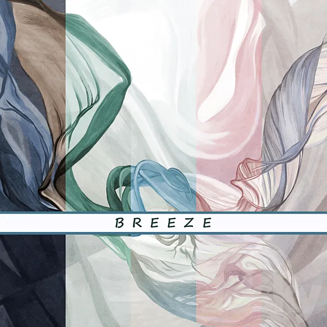 Designer wallpapers BREEZE pack 3 3D Model Designer wallpapers BREEZE pack 3 3D Model