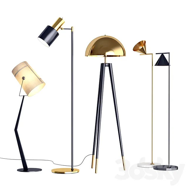 DESIGNER’S TORCHER SET 3D Model DESIGNER’S TORCHER SET 3D Model