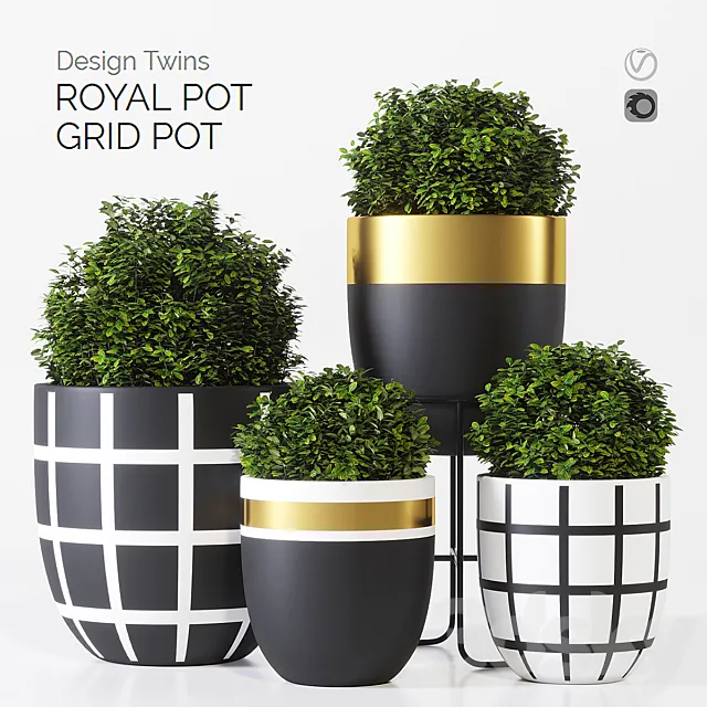 Designtwins pot one 3D Model Designtwins pot one 3D Model