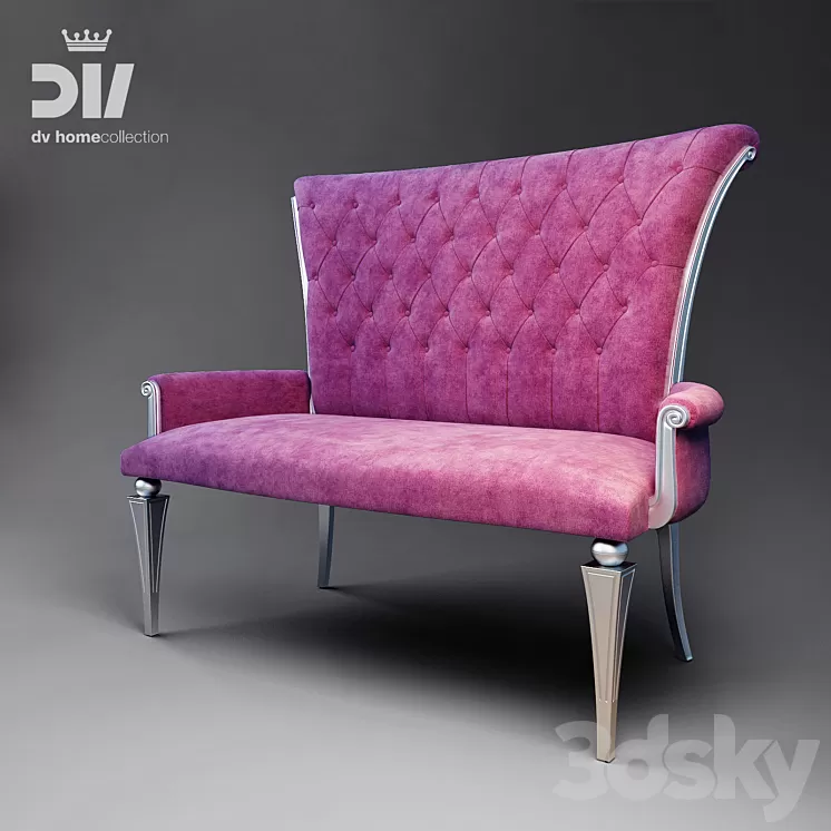 DESIRE capitonne sofa 3D Model
