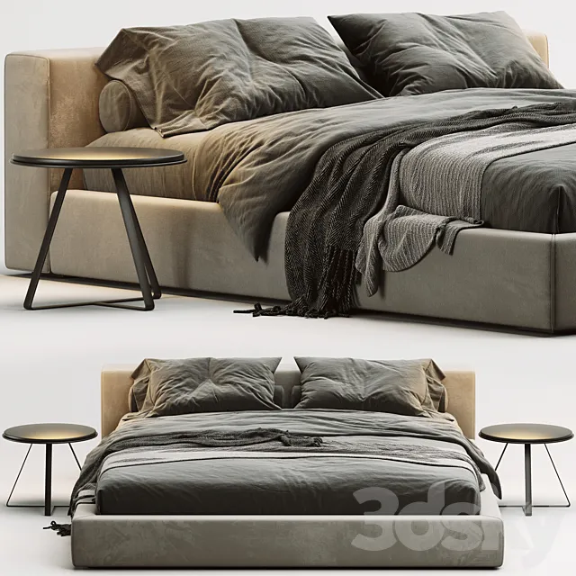 Desiree Kubic 24 Bed 3D Model Desiree Kubic 24 Bed 3D Model