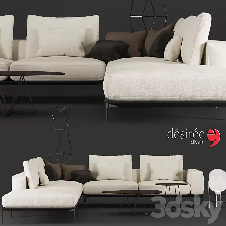 Desiree Savoye Sofa 3D Model