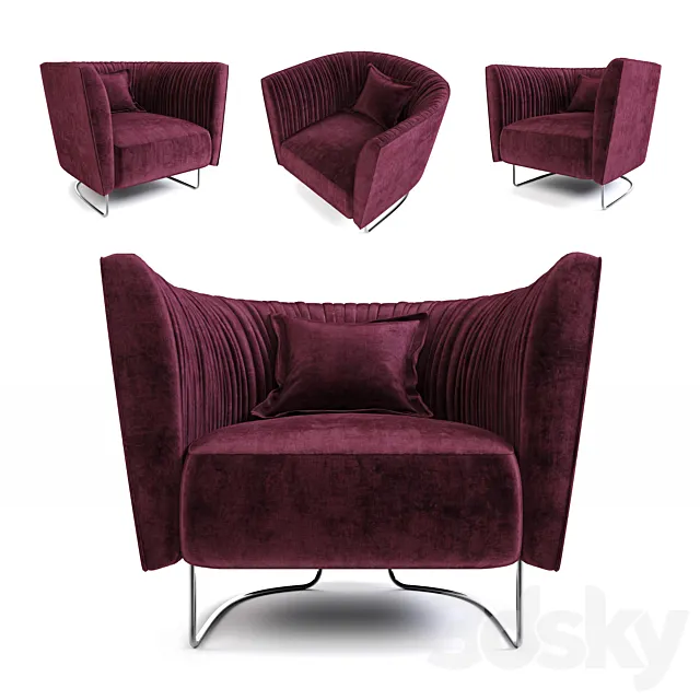 Desiree Shellon armchair 3DModel
