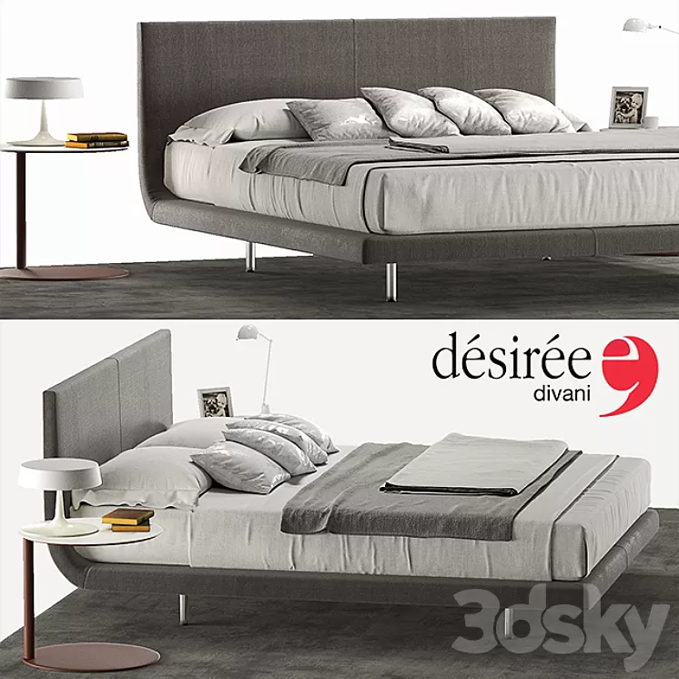 Desiree Tuliss Bed 3D Model Desiree Tuliss Bed 3D Model