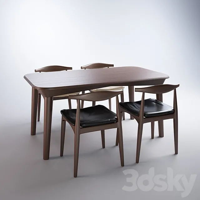 Desk and chair 3DModel Desk and chair 3DModel