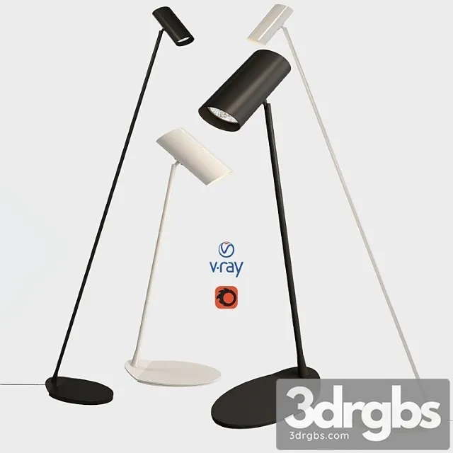Desk and floor lamps model hester from the company lucide belgium. 3D Model Download