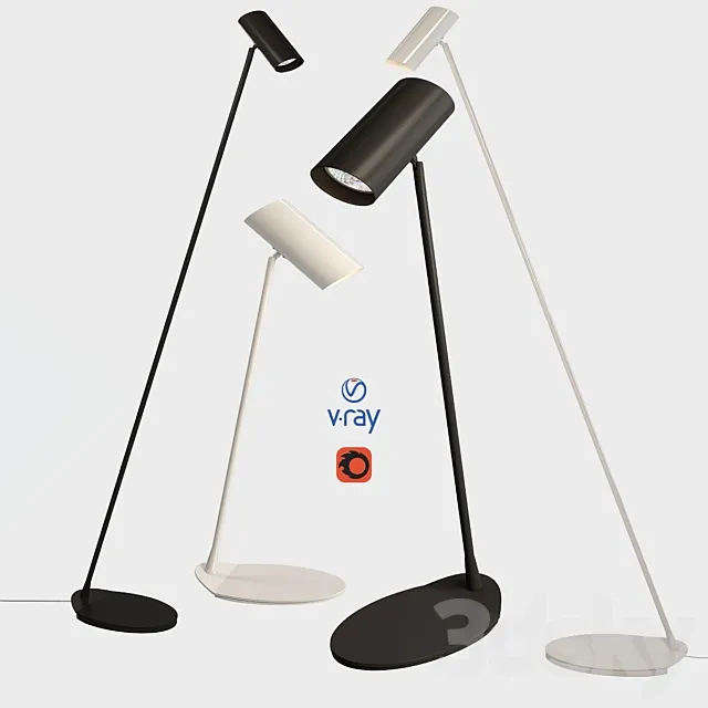 Desk and floor lamps model HESTER from the company LUCIDE Belgium. 3D Model Desk and floor lamps model HESTER from the company LUCIDE Belgium. 3D Model