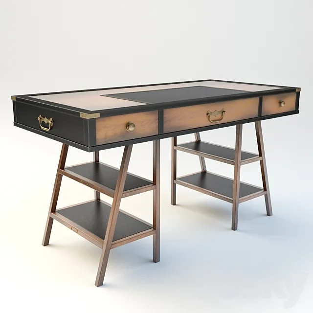 Desk Authentic Models Navigators Desk 3D Model