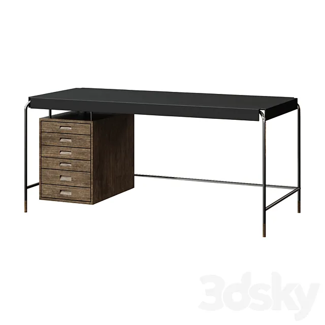 Desk CARL HANSEN AJ52 SOCIETY TABLE BUREAU 3DModel