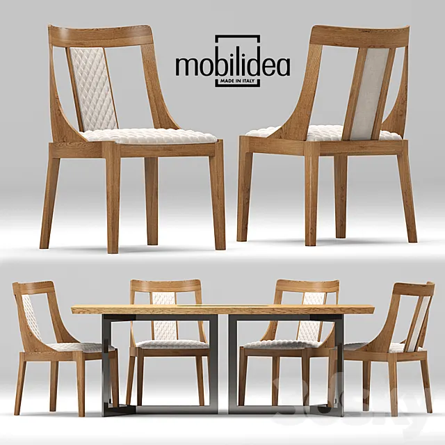 Desk-chair Adam-Eva. Mobilidea 3DModel Desk-chair Adam-Eva. Mobilidea 3DModel