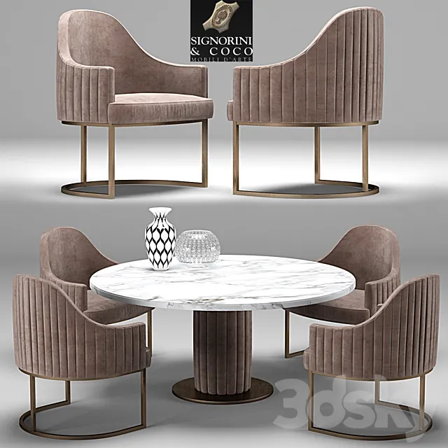 Desk-chair Isabel-Byron. Signorini & Coco 3DModel Desk-chair Isabel-Byron. Signorini & Coco 3DModel