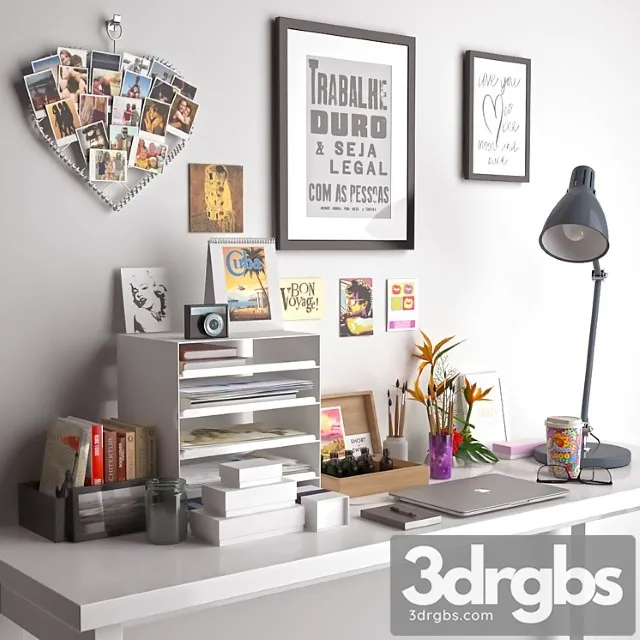 Desk Decoration 3D Model Download Desk Decoration 3D Model Download