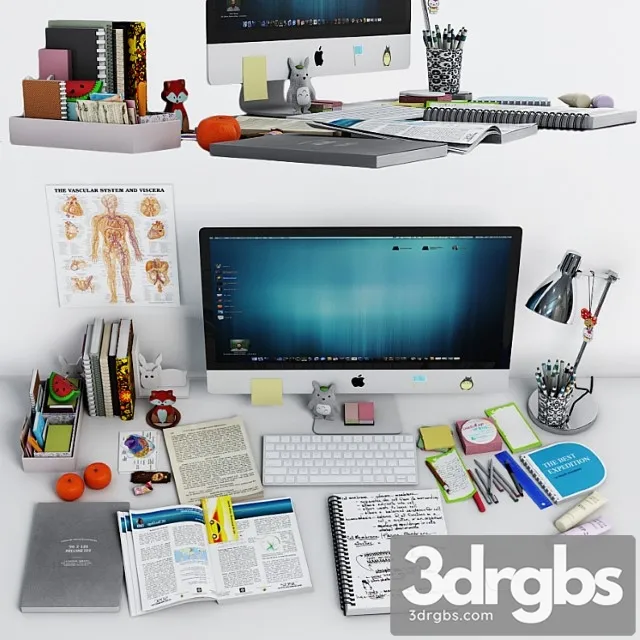 Desk Decoration 3D Model Download
