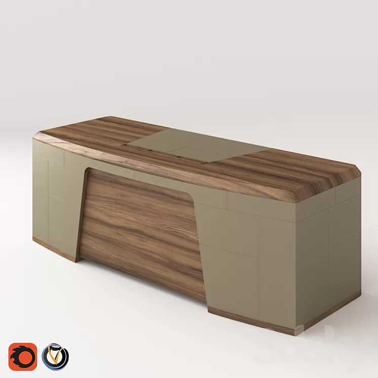 Desk Porada Flavio 3D Model Desk Porada Flavio 3D Model
