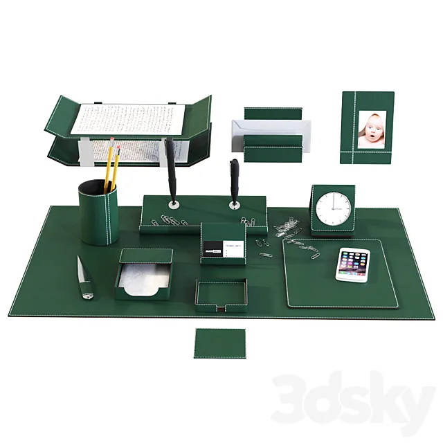Desk Set for Executive _ Director # 2 3D Model Desk Set for Executive _ Director # 2 3D Model