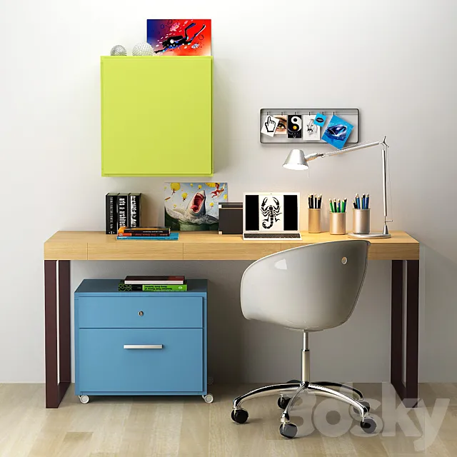 desk_1 3D Model desk_1 3D Model