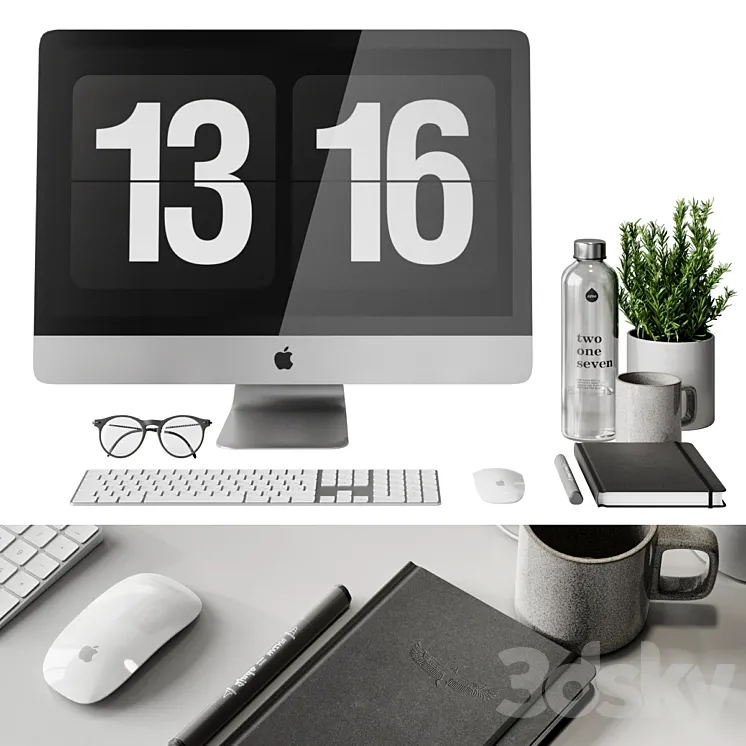 Desktop accessories 3D Model Free Download