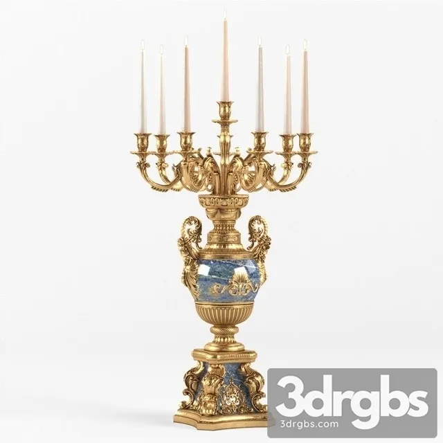 Desktop Classic Candle Holder Baldi 3D Model Download