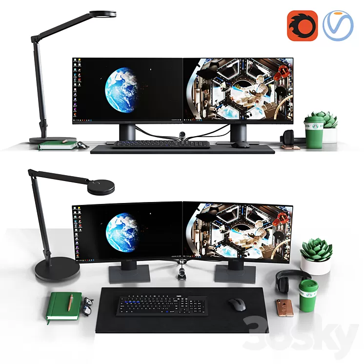 Desktop Set CG Artist Edition 3D Model
