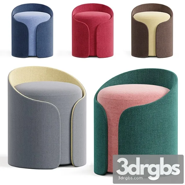 Desormeaux Carrette Sardigan Pouf 3D Model Download