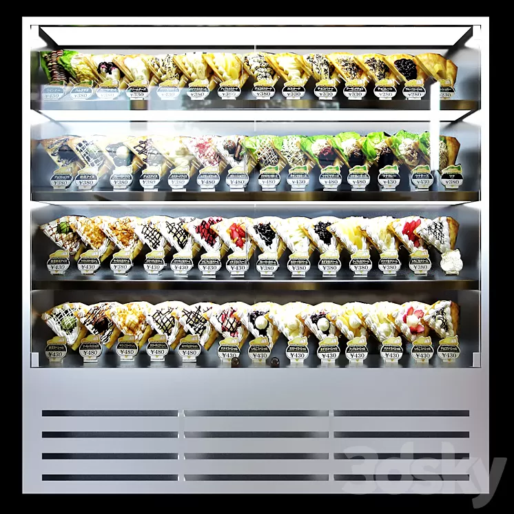 Dessert shelves 3D Model