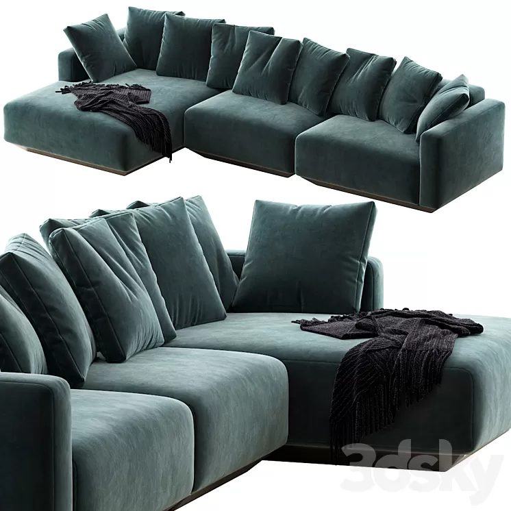 Develius modular sofa 3D Model