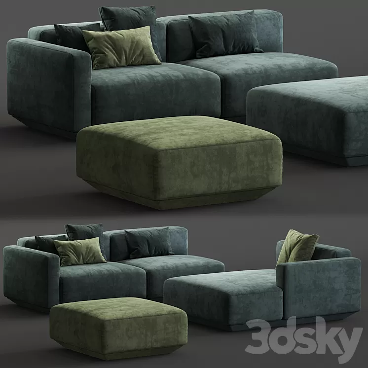Develius modular sofa 3D Model Develius modular sofa 3D Model