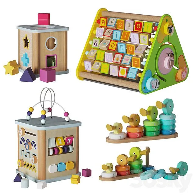 Developmental Toys 01 3D Model Developmental Toys 01 3D Model