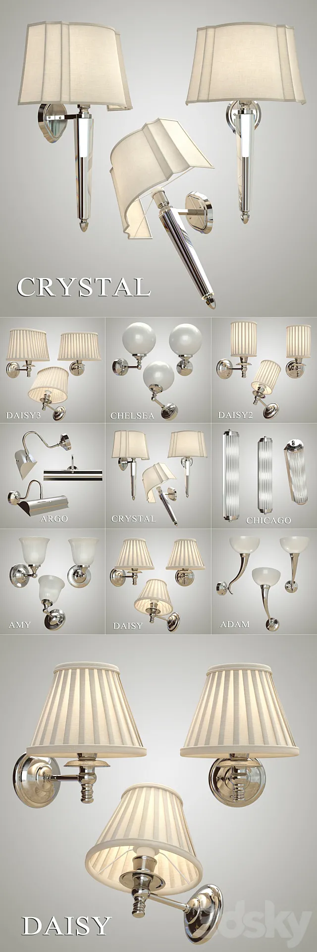 Devon & Devon _ Sconces PART 1 3D Model